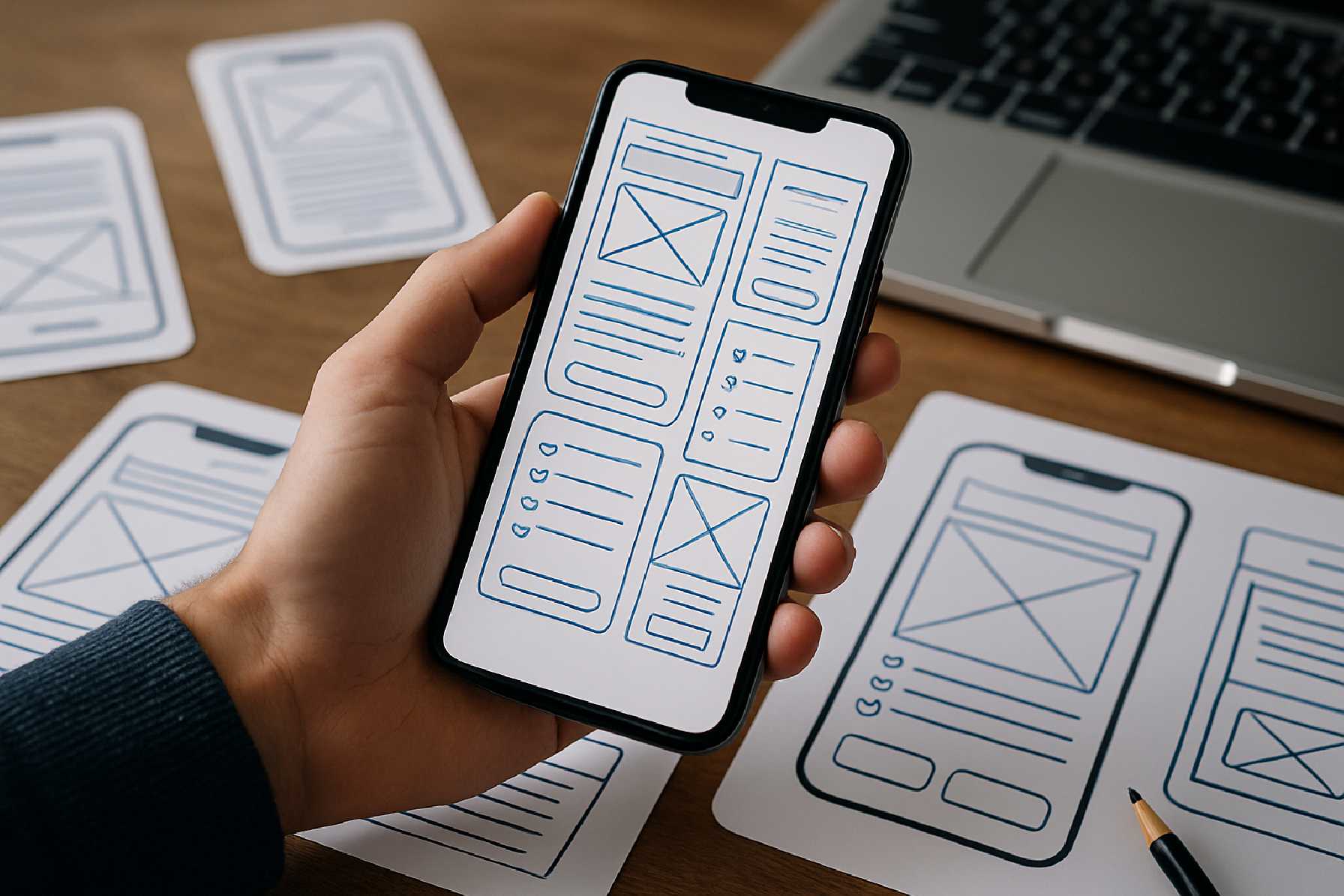 עיצוב UX UI לאפליקציות מובייל