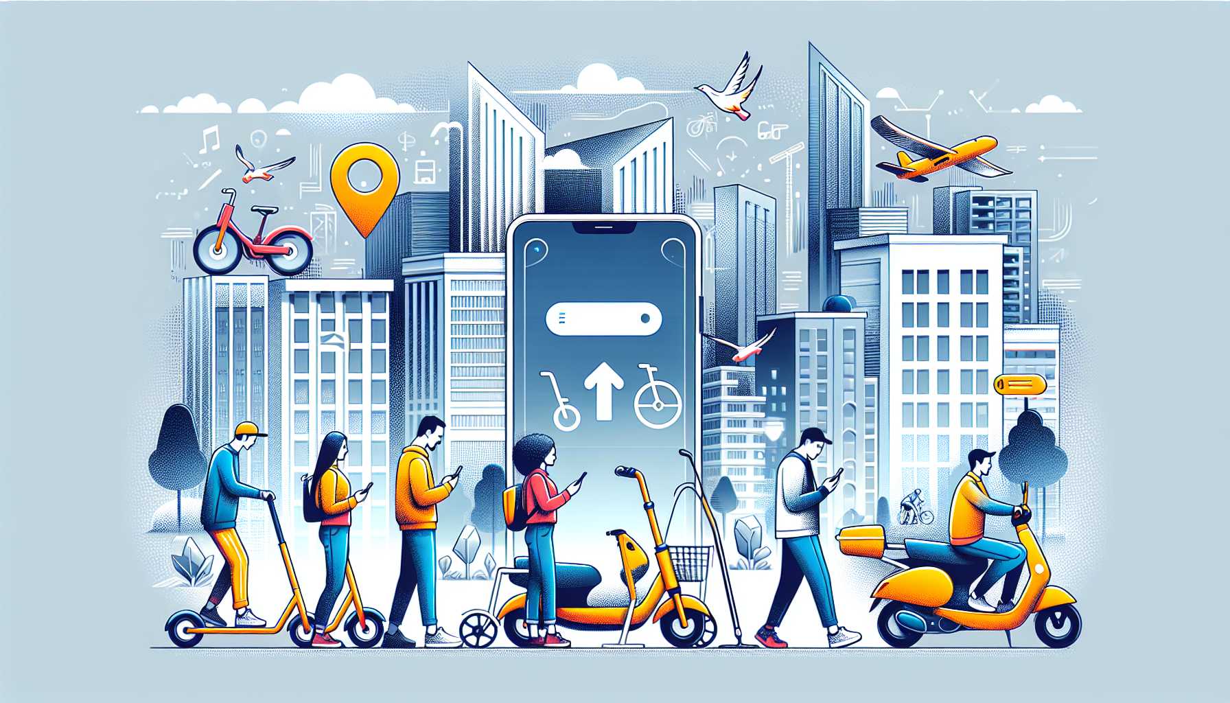 בניית אפליקציית שיתוף קורקינטים ואופניים